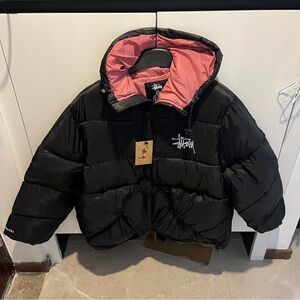 Stussy Micro Ripstop Down Parka Black